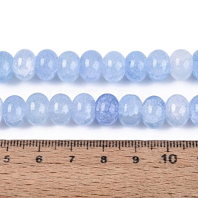 Baking Paint Crackle Glass Beads Strands DGLA-N020-01A-05-1