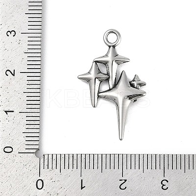 316 Surgical Stainless Steel Pendants STAS-G349-39AS-1