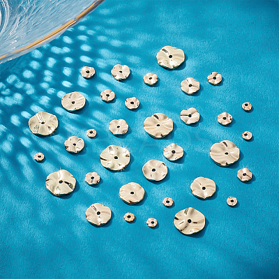 40Pcs 4 Style Brass Beads KK-PH0009-08-1
