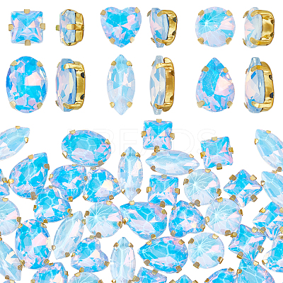 106pcs 6 Style Sew On Rhinestone FIND-OC0004-09E-1