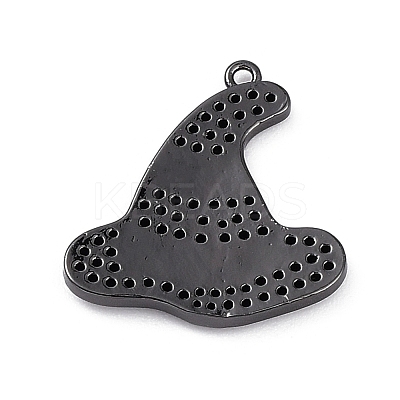 Rack Plating Brass Cubic Zirconia Pendants KK-D031-07-1