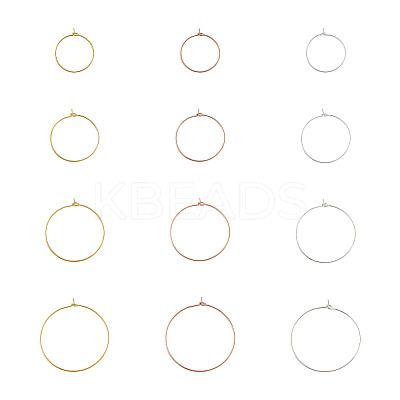 Brass Wine Glass Charm Rings KK-CD0001-05-1