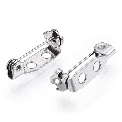 Non-Tarnish 304 Stainless Steel Pin Brooch Back Bar Findings STAS-Q184-04A-1