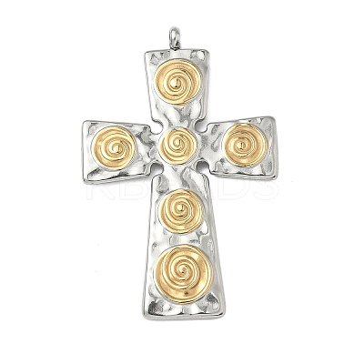 304 Stainless Steel Pendants X-STAS-R164-02GP-1