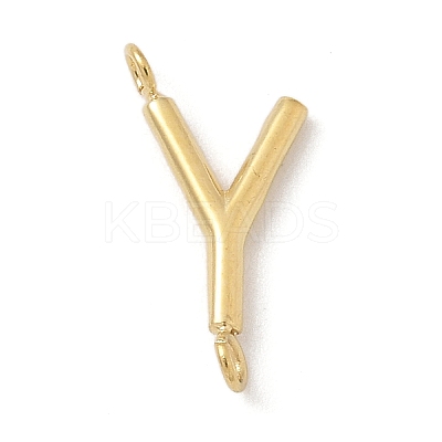 304 Stainless Steel Letter Connector Charms STAS-M108-01G-25-1