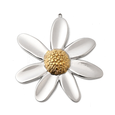 Two Tone 304 Stainless Steel Big Pendants STAS-B120-01GP-02-1