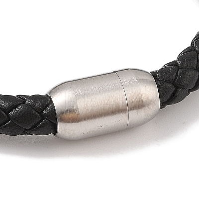 Braided Microfiber Leather Cord Bracelets BJEW-B096-13P-1