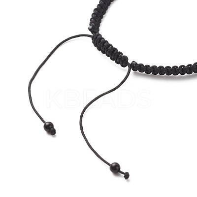 Acrylic Braided Bead Bracelet BJEW-JB08552-05-1