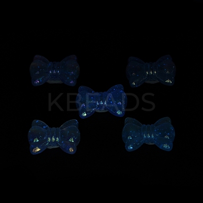 UV Plating Luminous Transparent Acrylic Beads OACR-P010-08C-1