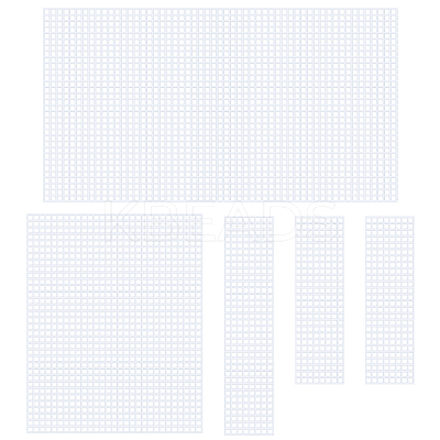 DIY Rectangle Plastic Mesh Sheet Sets DIY-WH0301-11-1