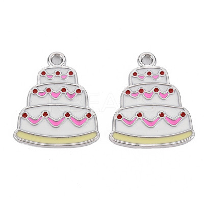 Alloy Enamel Pendants PALLOY-T075-134-RS-1