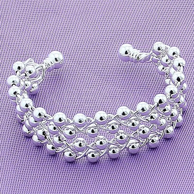 Brass Round Beaded Cuff Bangles for Women FS-WG6E9A6-01-1