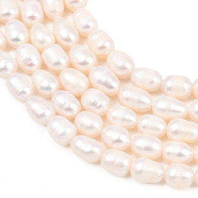 Natural Cultured Freshwater Pearl Beads Strands PEAR-D003-01D-06-1