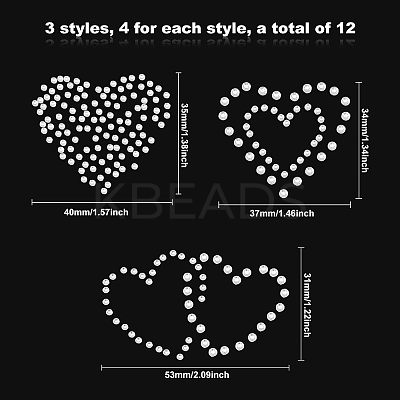 Glitter Hotfix Rhinestone(Hot Melt Adhesive On The Back) DIY-FG0001-45-1