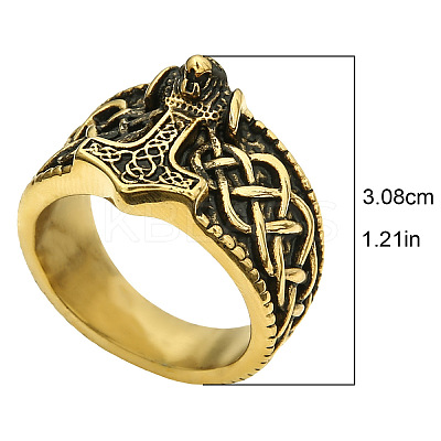 Viking 304 Stainless Steel Finger Rings for Men FS-WGB3F16-07-1
