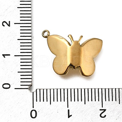 Ion Plating(IP) 304 Stainless Steel with Rhinestone Pendants STAS-Q335-13G-1