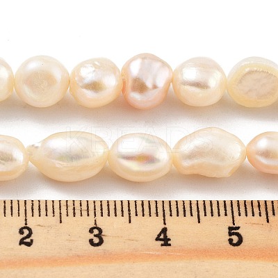 Natural Cultured Freshwater Pearl Beads Strands PEAR-P062-28E-1