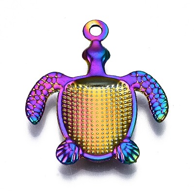 Rainbow Color Alloy Pendants PALLOY-S180-178-NR-1