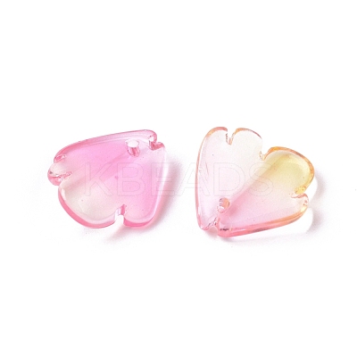 Transparent Glass Charms GLAA-H016-03C-10-1