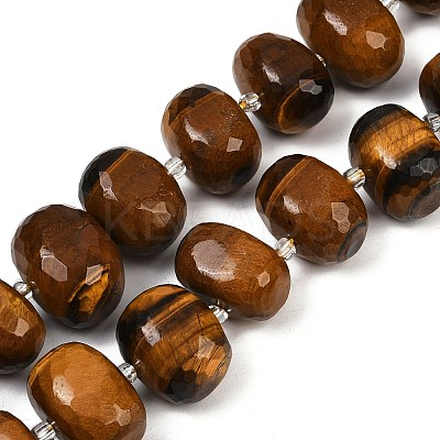 Natural Tiger Eye Beads Strands G-F796-B02-01-1