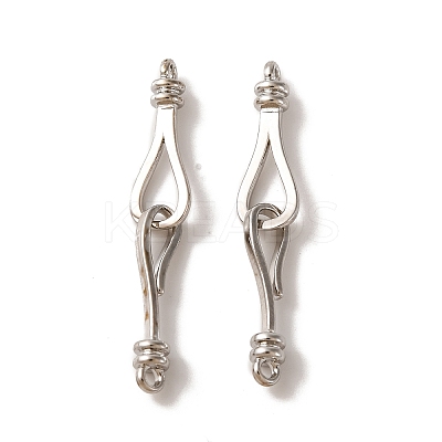 Brass Hook and S-Hook Clasps KK-U016-04P-1
