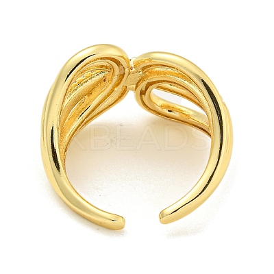 Clear Cubic Zirconia Open Cuff Ring RJEW-L121-045G-1
