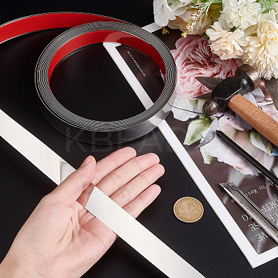 201 Stainless Steel Self-Adhesive Flexible Molding Trim FIND-WH0139-141B-02-1