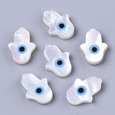 Natural White Shell Mother of Pearl Shell Beads SSHEL-N034-57A-1