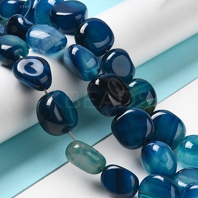 Natural Agate Beads Strands G-H295-D01-02-1