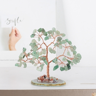 Natural Green Aventurine Tree of Life Feng Shui Ornaments TREE-PW0001-20A-1