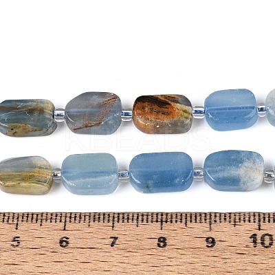 Natural Blue Calcite Beads Strands G-T138-26A-13-1