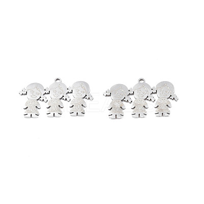 Non-Tarnish 201 Stainless Steel Pendants STAS-N091-154P-1