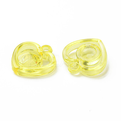 Transparent Acrylic Pendants X-MACR-N013-024-1