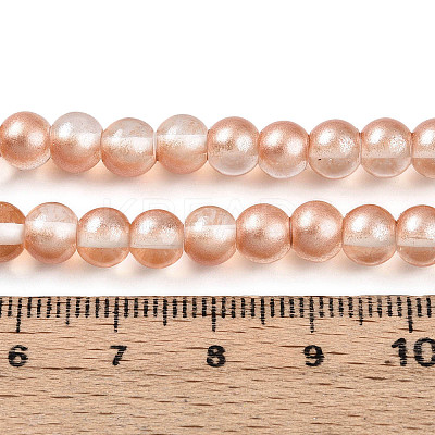 Baking Paint Transparent Glass Beads X1-DGLA-N011-6mm-04-1