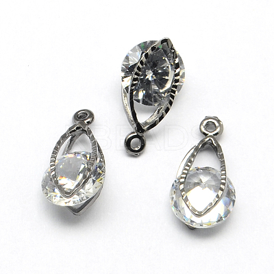 Horse Eye Alloy Charms LS-ZIRC-R007-040A-01-1