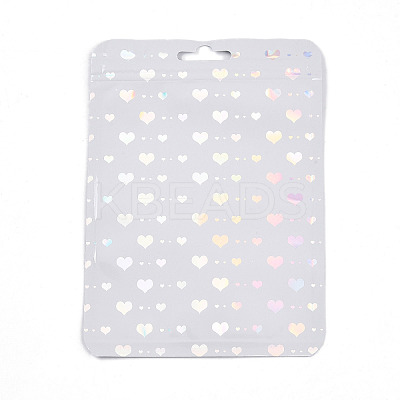 Rectangle Glitter Holographic Plastic Yin-yang Zip Top Gift Bags OPP-E004-01B-C02-1