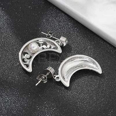 304 Stainless Steel Stud Earrings EJEW-A119-20P-1