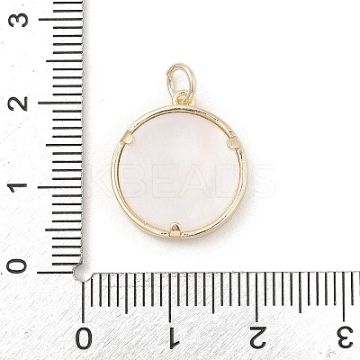 Brass Micro Pave Clear Cubic Zirconia Pendants KK-A207-05G-1