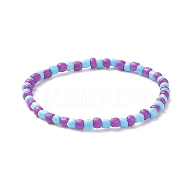 Glass Seed Beads Beaded Bracelets Sets BJEW-JB09073-1