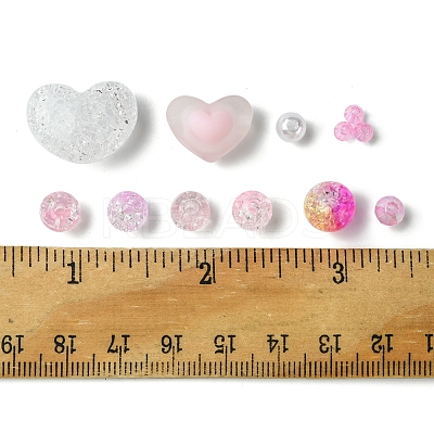 DIY Round Acrylic Beads Jewelry Making Findings Kits DIY-FS0007-05-1