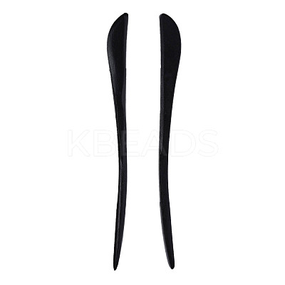 Vintage Schima Wood Hair Sticks Findings OHAR-N008-09-1