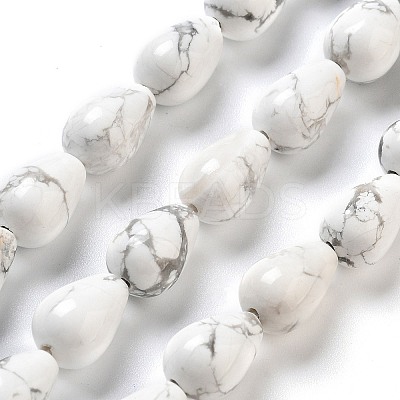 Natural Howlite Beads Strands G-B106-A26-02-1