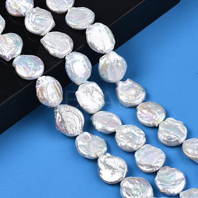 Natural Keshi Pearl Beads Strands PEAR-S018-04C-1