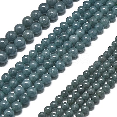 Natural Malaysia Jade Beads Strands G-L645-C01-6mm-09-1