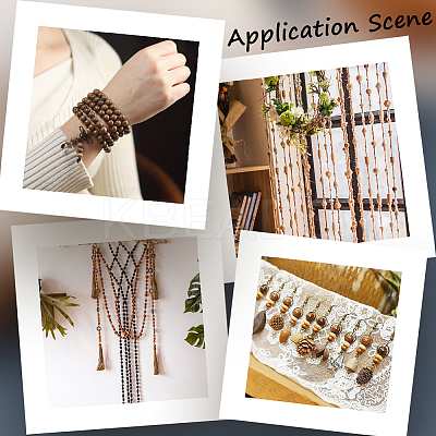 200Pcs Round Natural Wood Beads WOOD-GF0002-30A-1