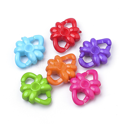 Opaque Acrylic Connector Rhinestone Settings SACR-Q190-76-1