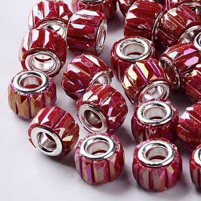Opaque Resin European Beads LS-RPDL-Q023-A-A02-1