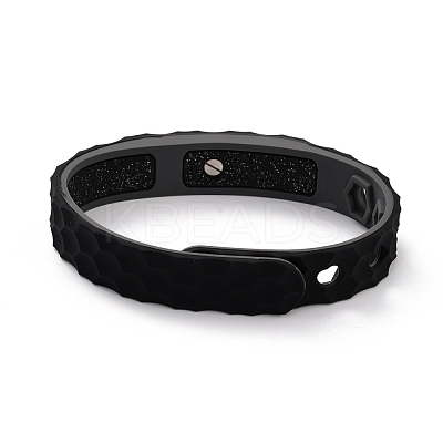 Flat Silicone Cord Bracelets BJEW-F421-01D-1