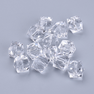 Transparent Acrylic Beads X-TACR-Q259-10mm-V01-1