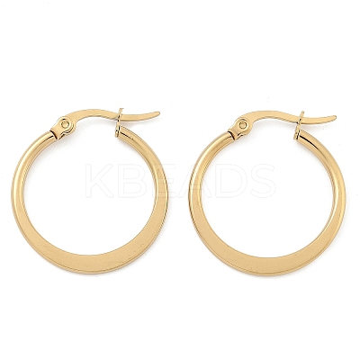 304 Stainless Steel Hoop Earrings EJEW-F105-22G-1